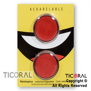 MAQUILLAJE ARTISTICO ROJO ROJO (4GR SET X 2) x 1